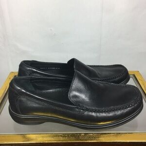 Cole Haan Black Top Stitched Loafers